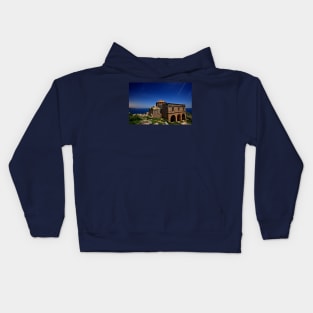 Startrails over Hagia Sophia - Monemvasia Kids Hoodie